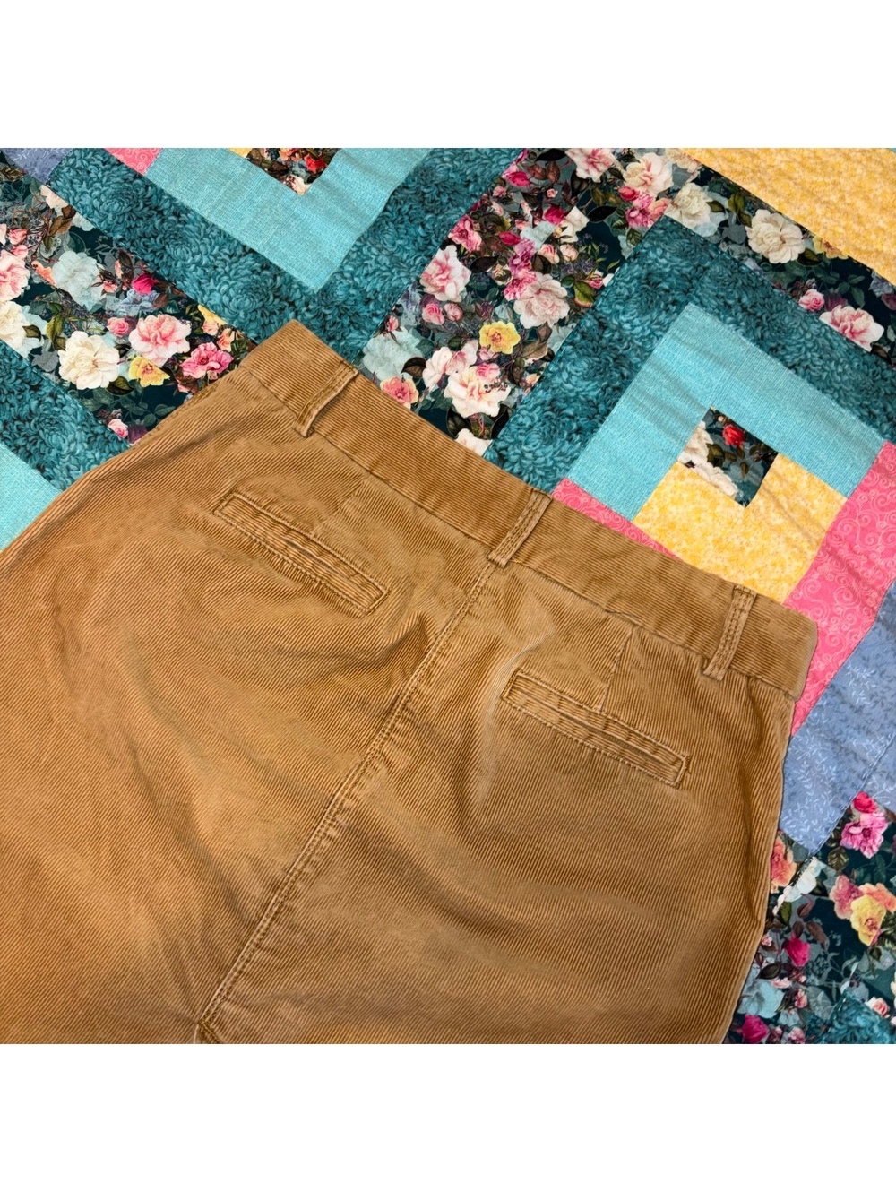 J.Crew $98 Stretch Woman’s 0 Camel Brown Corduroy Pencil Skirt Size 0 Tan Brown - Picture 7 of 9
